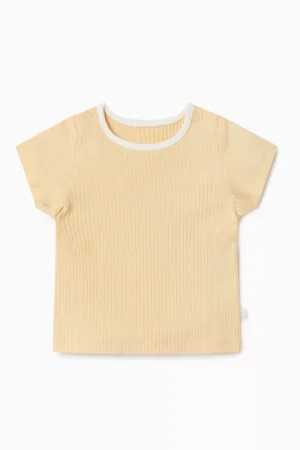 Ribbed Short Sleeve T-Shirt